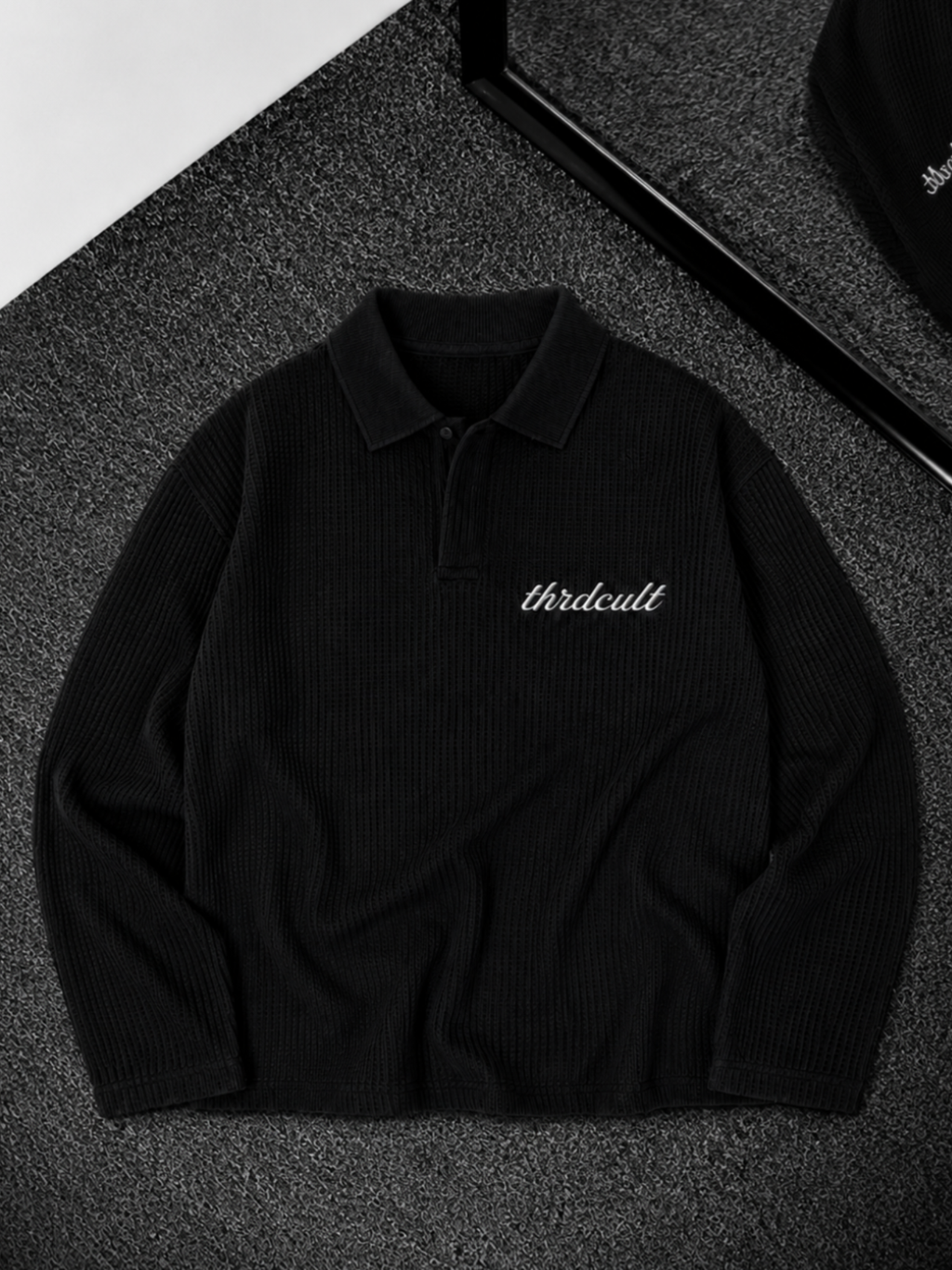 LOVE THE SINNERS WAFFLE POLO