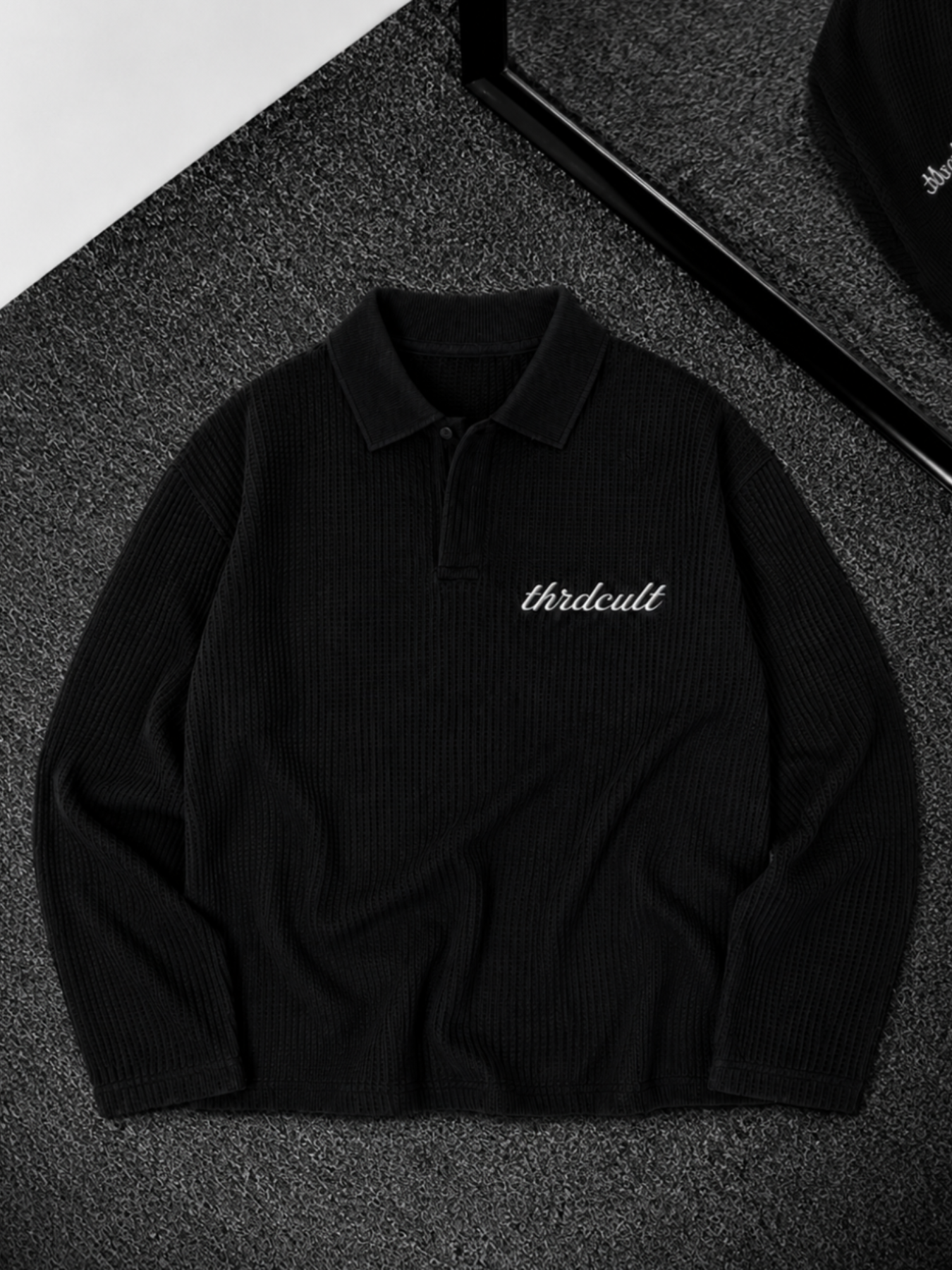 LOVE THE SINNERS WAFFLE POLO