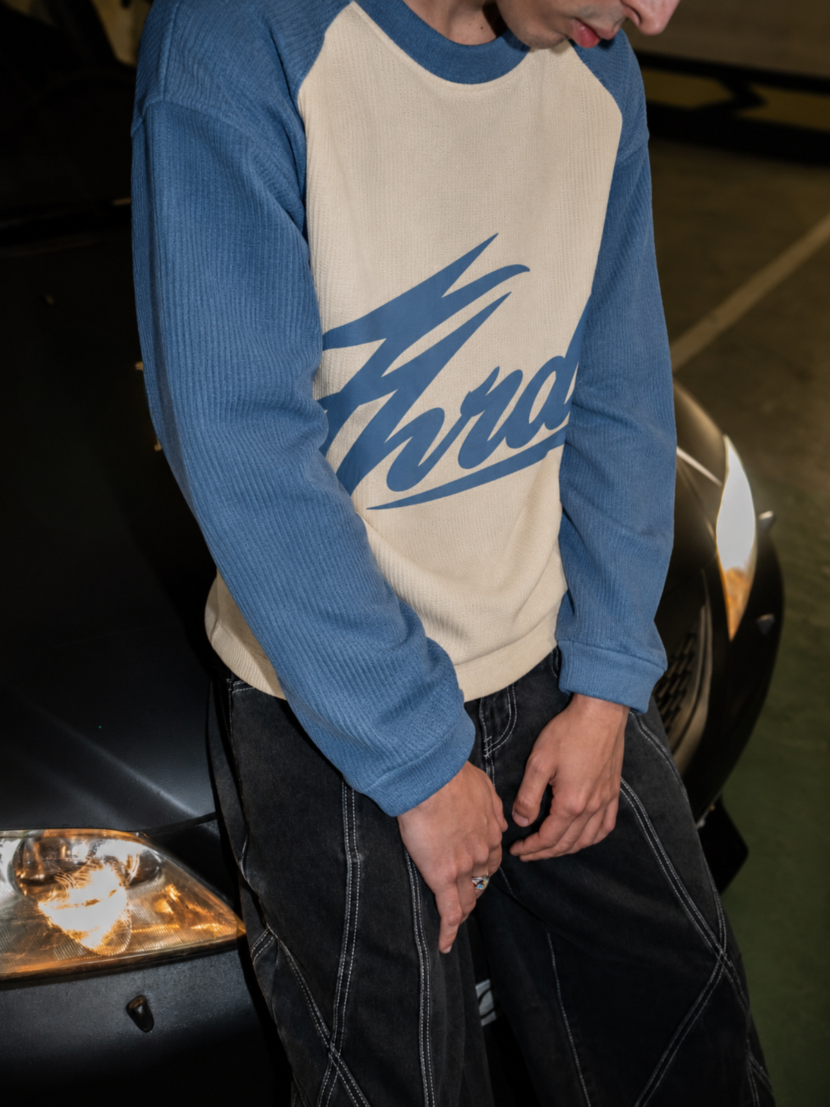 THRD CULT SCRIPT WAFFLE - SKY BLUE