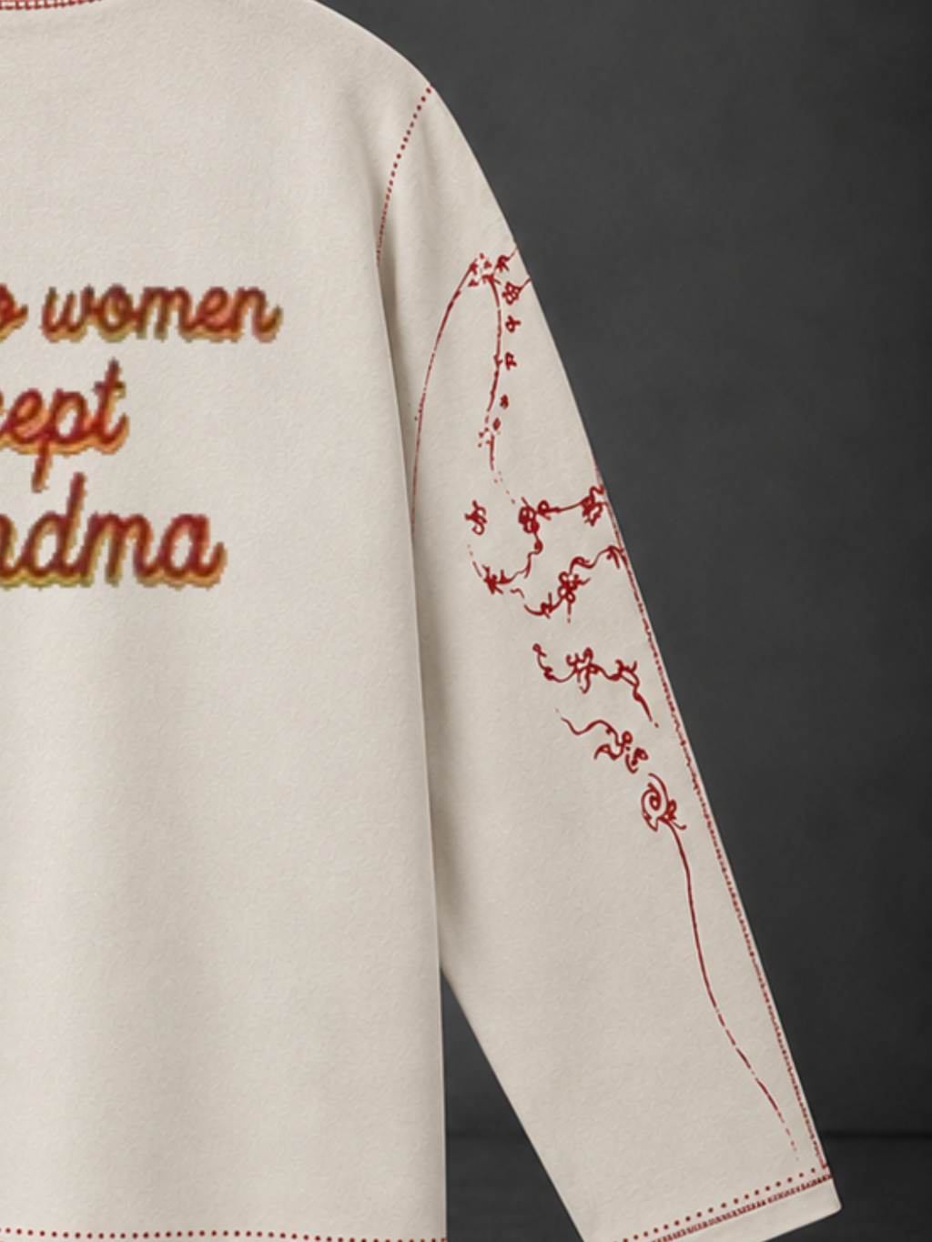 GRANDMA STITCHED LONG SLEEVE