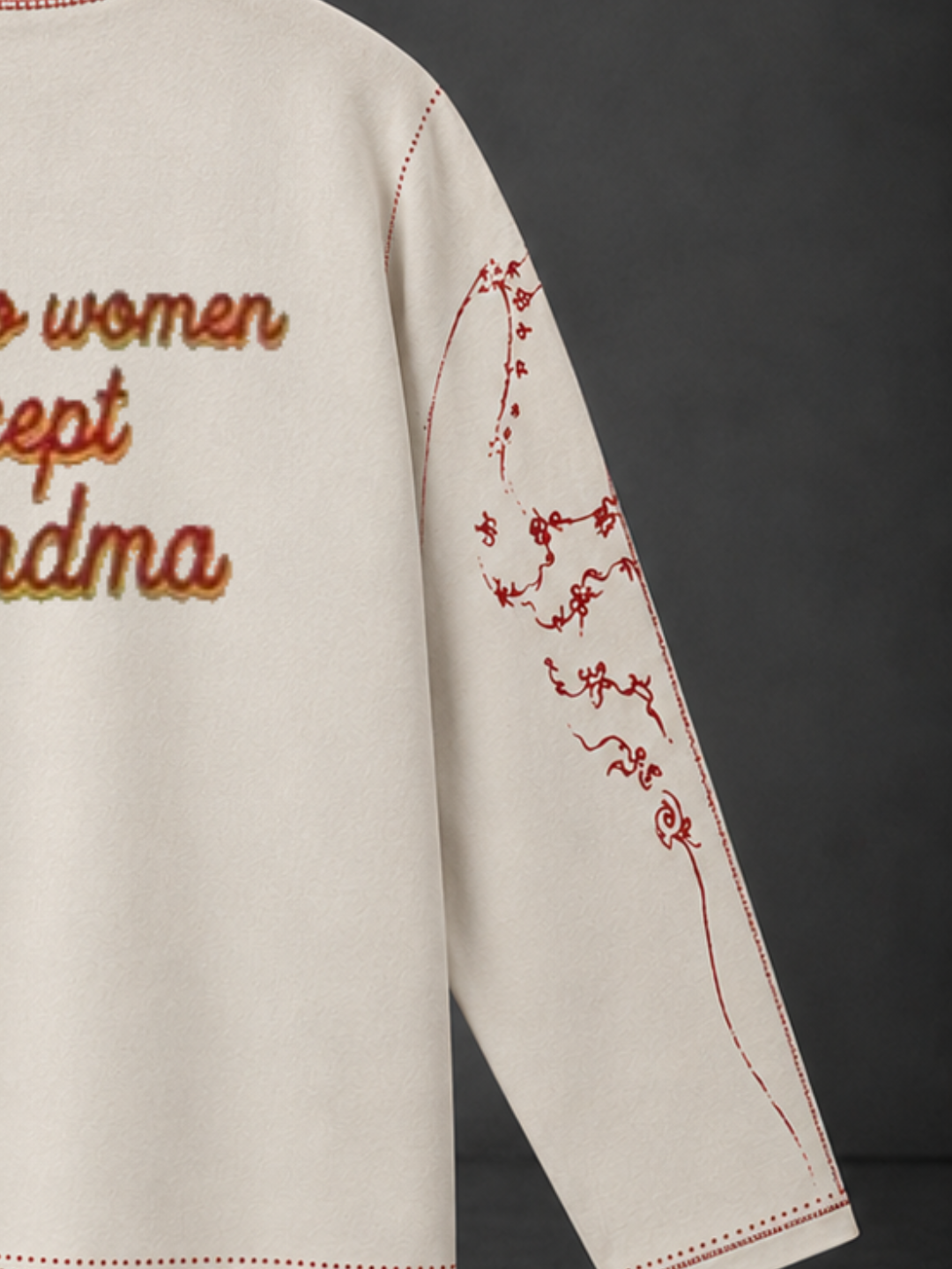 GRANDMA STITCHED LONG SLEEVE