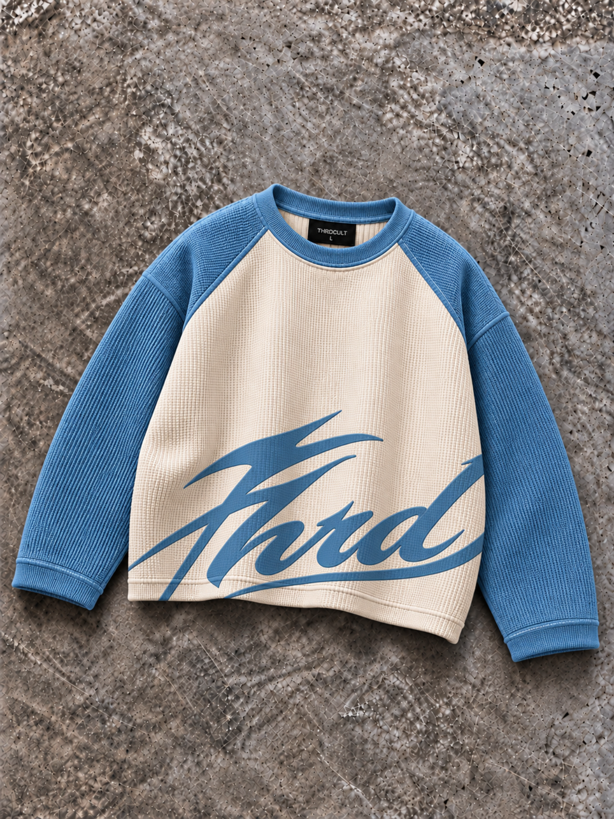 THRD CULT SCRIPT WAFFLE - SKY BLUE