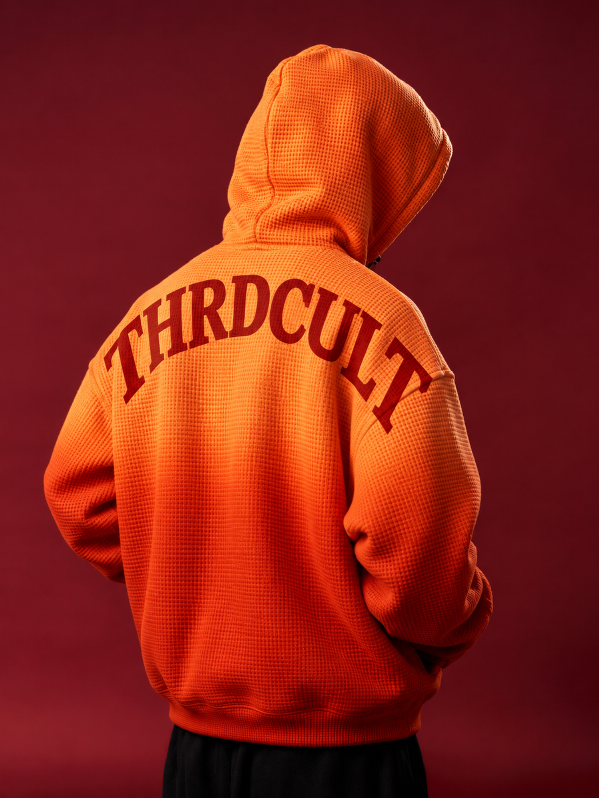 EMBER HAZE WAFFLE HOODIE