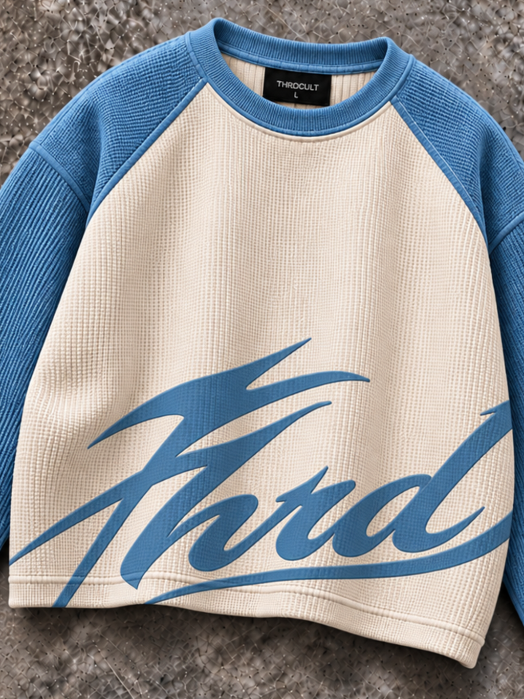 THRD CULT SCRIPT WAFFLE - SKY BLUE