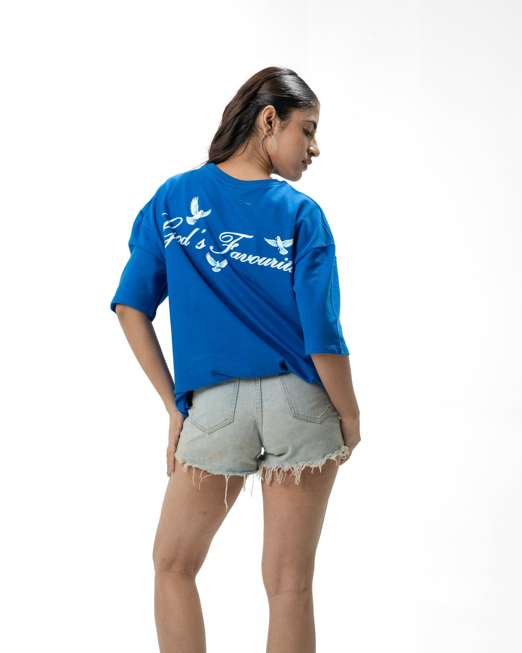 God’s Favourite - Blue Oversized Tee