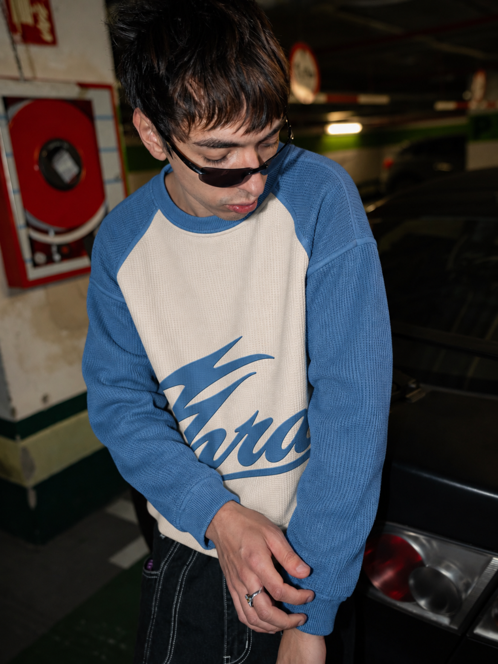 THRD CULT SCRIPT WAFFLE - SKY BLUE