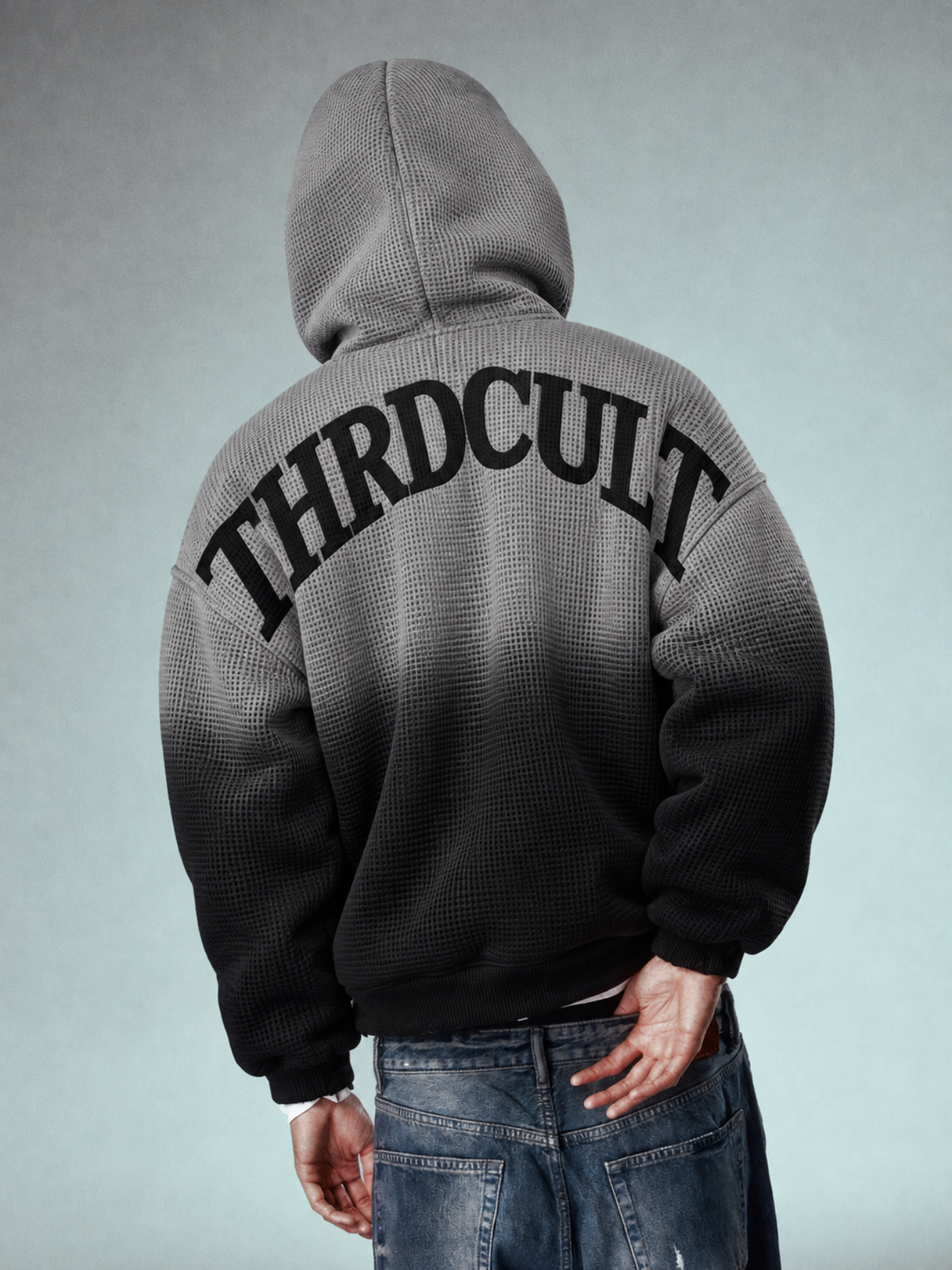 SHADOW FADE WAFFLE HOODIE