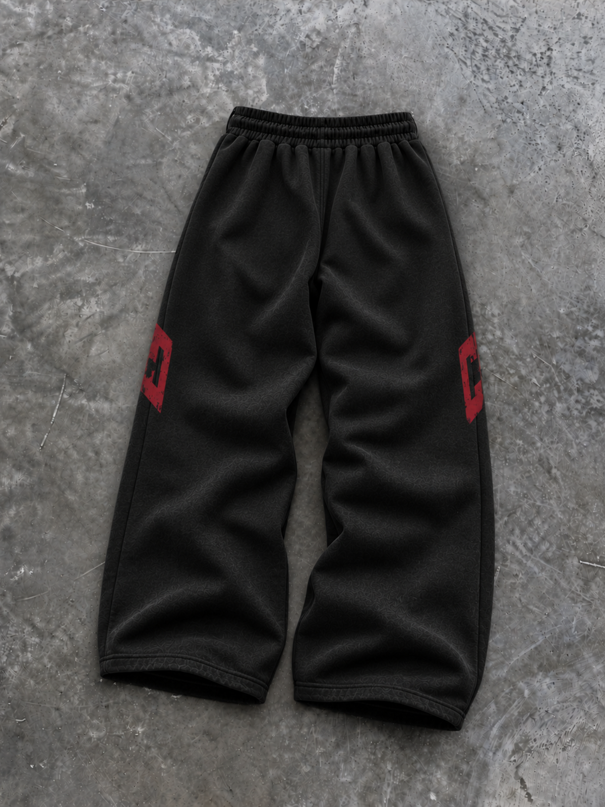 THRD CULT VARSITY SWEATPANTS - BLACK