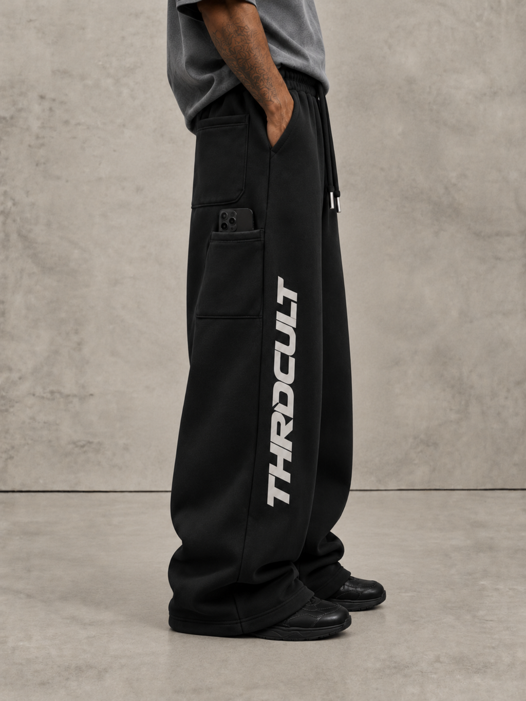 THRD CULT AFTERHOURS SWEATPANTS - BLACK