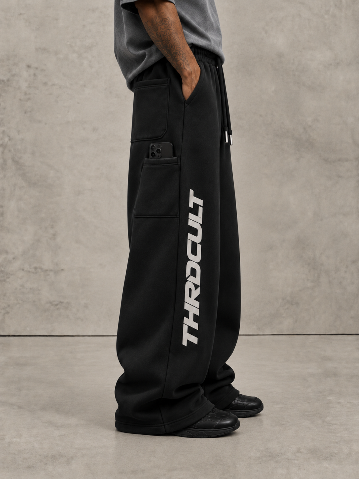 THRD CULT AFTERHOURS SWEATPANTS - BLACK